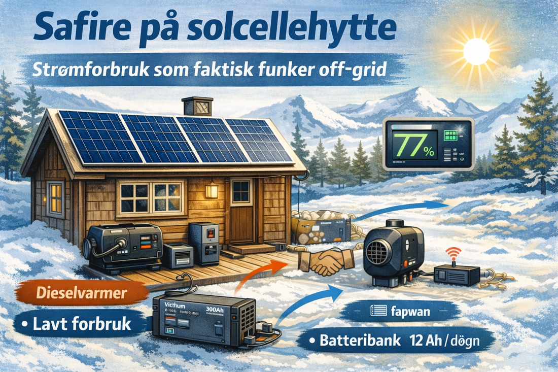 Safire 3800 på hytte: effekt, dieselbruk og hva du bør planlegge før montering