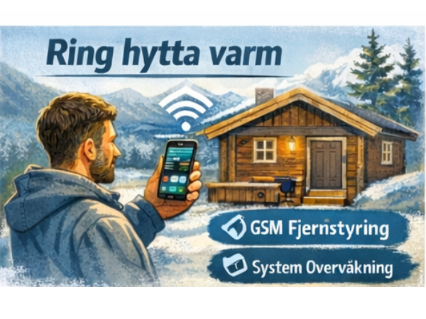 Ring hytta varm: Safire fjernstyring med GSM eller integrasjon i strømsystemet