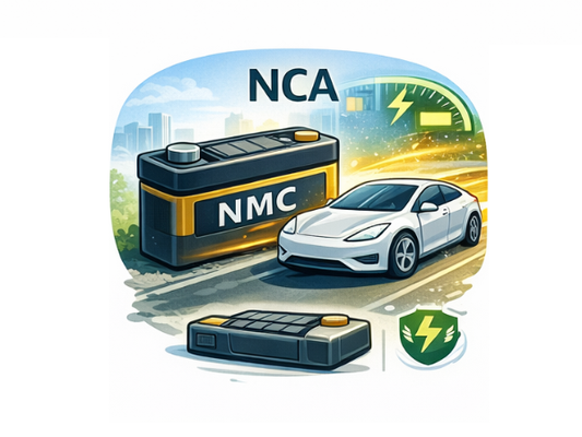 NCA-batterier ( litium nikkel kobolt aluminiumoksid ) – høy kapasitet og lav vekt